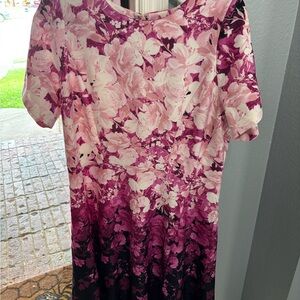 Floral Pink and Purple Dress